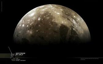 Wallpaper Ganymede At Half Phase Wanderingspace