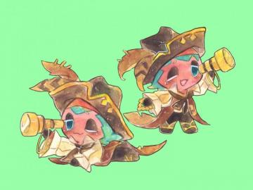 Sorbet Shark Cookie Pirate Overlord Wallpaper