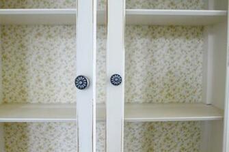Vinyl Wallpaper To Cover It New Matching Knobs And Pulls From Menards