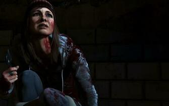 Ashley With Scissors Until Dawn Widescreen Wallpaper