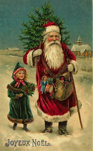 Santa Claus Vintage Wallpaper Desktop HD