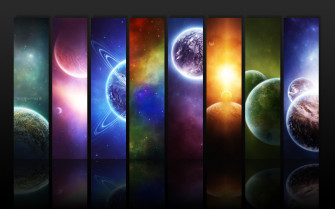 Space Planet Colorful Wallpaper HD