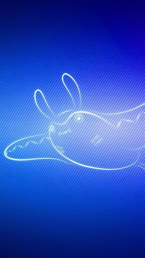 Wallpaper Swim Pokemon Mantine iPhone Se 5s 5c