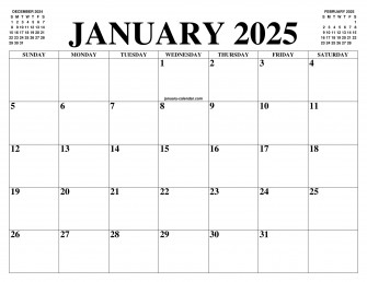January Calendar Of The Month Wallpaper
