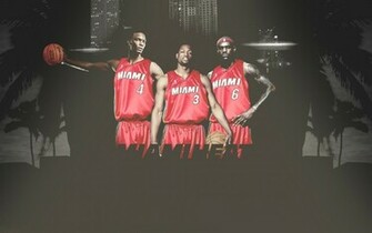 Lebron James Dwyane Wade Chris Bosh Wallpaper HD