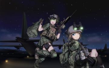 Tc1995 Original Characters Anime Girls Military