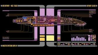 Star Trek Uss Defiant Lcars HD Wallpaper
