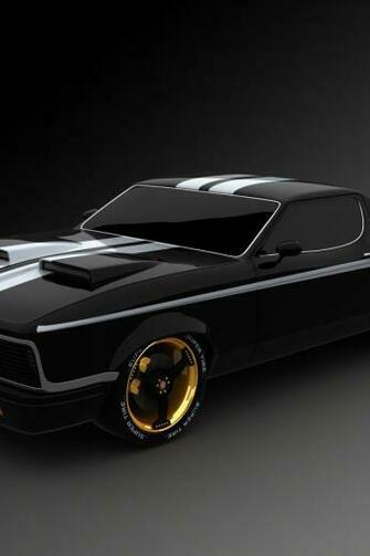 Black Racing Sports Car iPhone Wallpaper