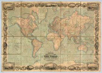 Nautical World Map People Perceive The