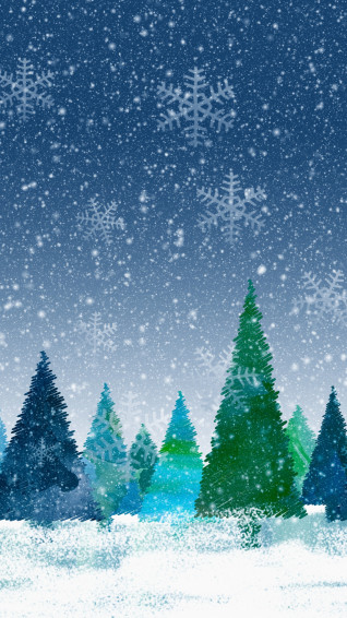Wallpaper Christmas Decorations Trees