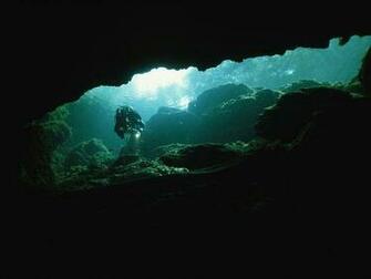 Beautiful Underwater Caves Diving