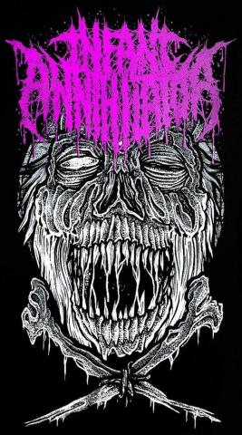 Infant Annihilator Mummy Design Metal Artwork Logo