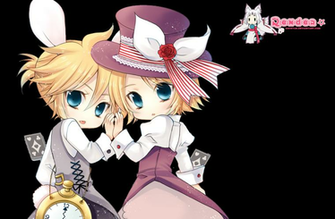 Rin And Len Chibi Wallpaper Kagamine
