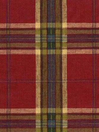 Raymond Waites Vintage Documents Plaid Red Jpg