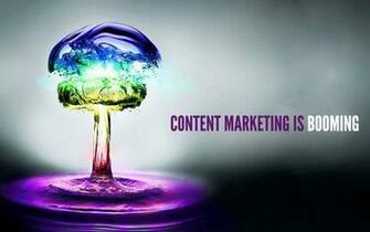 Content Marketing Booming Wallpaper