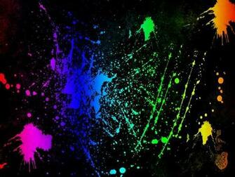 Splatter Neon Colors Rock Wallpaper Fanclubs