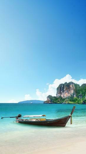 Beach Corner From Paradise iPhone Wallpaper