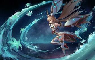 Wallpaper Flowers Water Girl Magic Xenoblade Image For