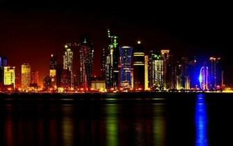Doha Qatar Skyline Wallpaper HD