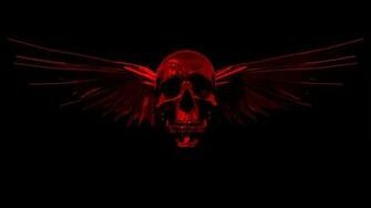 Skulls Red Wallpaper