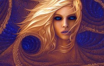 Wallpaper Colors Colorful Abstract Girl Long Hair Texture