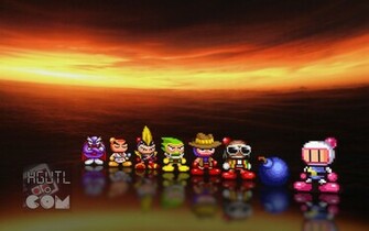 Bomberman Panic Enemies Wallpaper