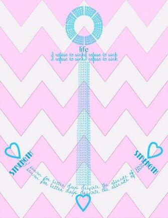 Pink Anchor Background Of The Soul