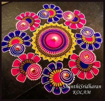 Rangoli Design By Shanti Sridharan