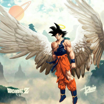 Goku Alas Angel Dragon Ball Z Anime Super