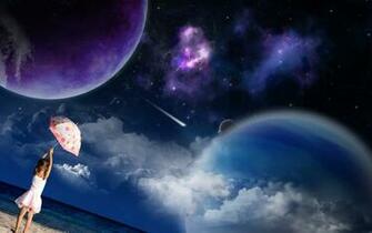 X Wallpaper 3d Space Scene HD