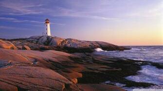Peggy S Point Lighthouse Cove Nova Scotia 4k HD
