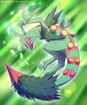 Mega Sceptile By Denovember