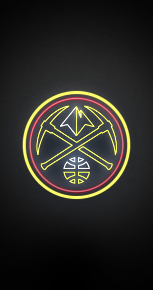 Lighted Sign Wallpaper From The Denver Nuggets R Denvernuggets