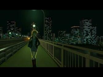 Anime Girls City Bridge Alone Wallpaper HD Desktop And