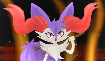 Braixen Shiny Pokemon By Mirandairazu1