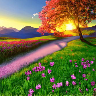 Beautiful Spring Scenery HD Wallpaper