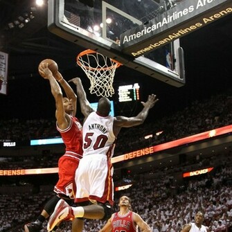 Dunk Joel Anthony Derrick Rose Wallpaper Nba Mvp Lebron