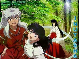 Inuyasha Kikyo And Kagome Higurashi Wallpaper