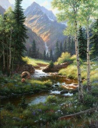 A Quiet Place By Mark Keathley Waterfall Stream