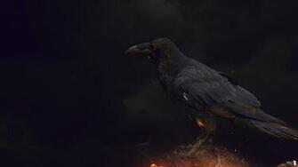 Wallpaper Dark Crow By Nablo92