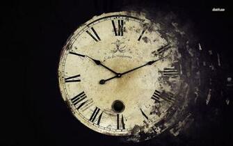 Vintage Clock Wallpaper Digital Art