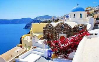 Santorini Greece Wallpaper Beach