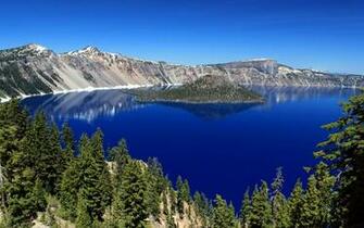 Crater Lake National Park HD Background Trendy Wallpaper