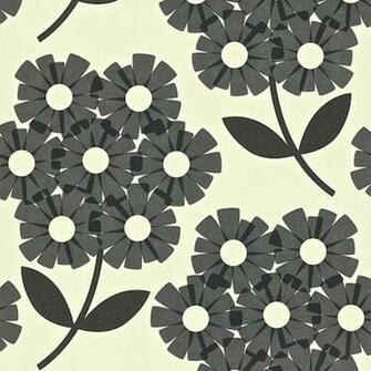Harlequin Giant Rhododendron Black White Wallpaper Pint