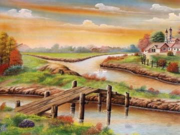 Village Wallpaper Drawing Of Nature HD