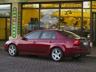Acura Tl Burgundy Side Style Cars Building Street