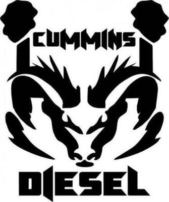 Cummins Diesel Ram Dodge Logo Vinyl Decal Sticker 8bitthis