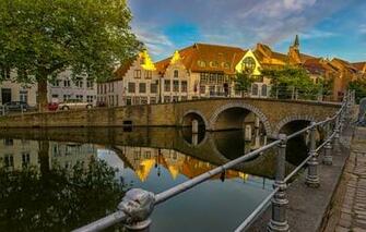Wallpaper The Sky Sun Clouds Trees Bridge Home Channel