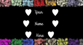 Custom Name Desktop Wallpaper Background