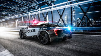 4k Car Police Sportscar Wallpaper